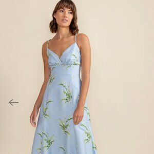 LulaKate Jacqueline Bodice with Straight Skirt Floor in Jacquard